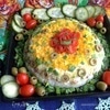 Слоеный салат с домашним майонезом