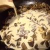 Печень с грибами в заливке