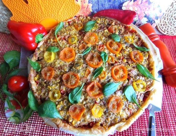 Пицца из слоеного теста, вкусных рецептов с фото Алимеро