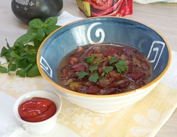 Рецепт приготовления салата с шиитаке и спаржевой фасолью