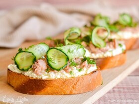 Итальянская закуска за считанные минуты: брускетта с тунцом