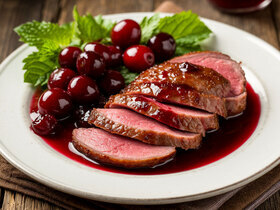 Утиная грудка с соусом из черешни: ресторанное блюдо для особых случаев