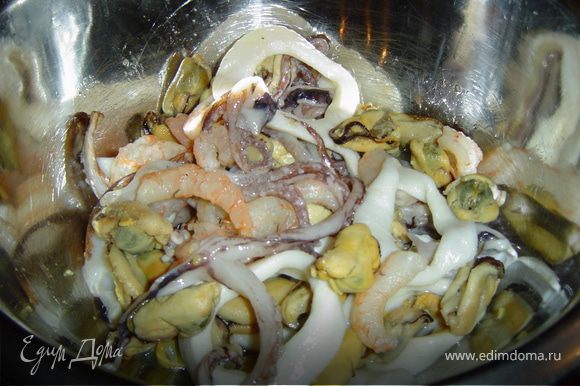 Морской коктейль в соусе терияки – пошаговый рецепт приготовления с фото
