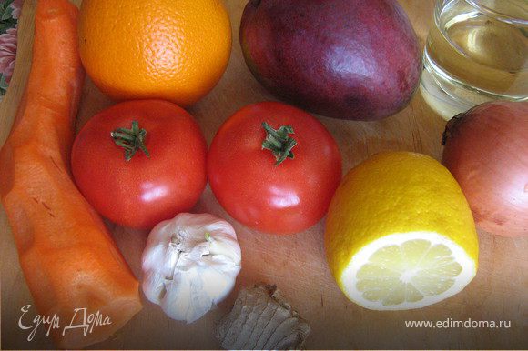 Продукты для мангового соуса: