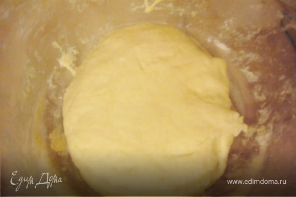 Замеси однородное, мягкое тесто, чтобы не липло к рукам... Оставь тесто на 1 час в теплом месте...
