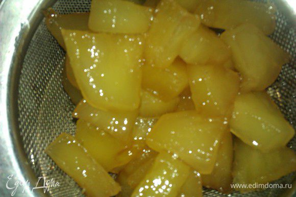 Остывший ананас дополнительно измельчить при необходимости.