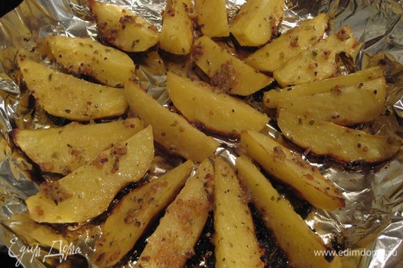 А на гарнир у нас был пряный картофель дольками от Апрель http://www.edimdoma.ru/retsepty/49821-pryanyy-kartofel-dolkami всем рекомендую!!!