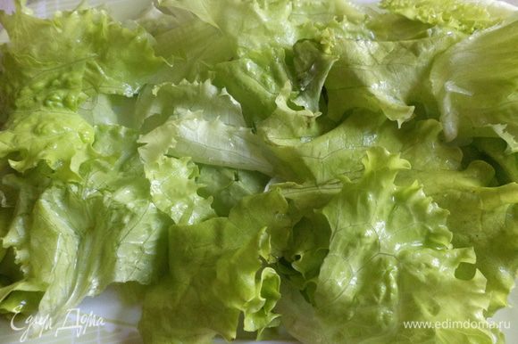 порвем на тарелку листья салата