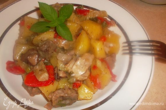 Картошка с мясом и грибами в мультиварке быстро и просто пошаговый рецепт от Лианы Раймановой