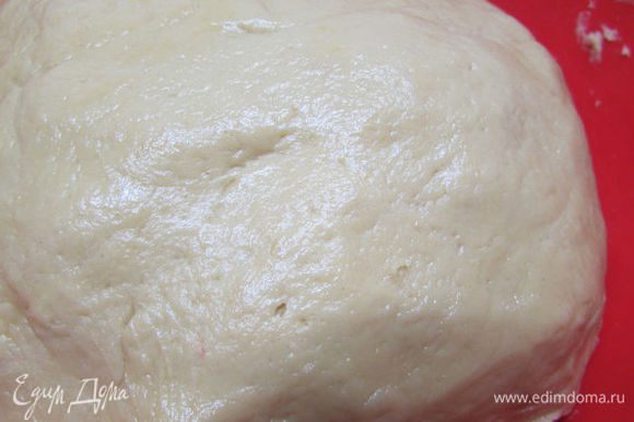 Долго не месите, достаточно, чтобы тесто стало однородным и пластичным. Заверните тесто в пленку и уберите в холодильник на 30-40 минут.
