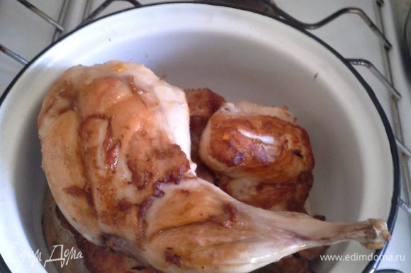Тыква, запеченная с кроликом в соусе – кулинарный рецепт