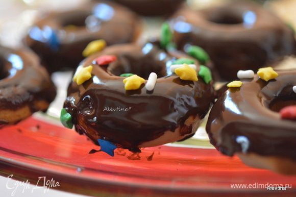 Шоколадные пончики - фото рецепт приготовления