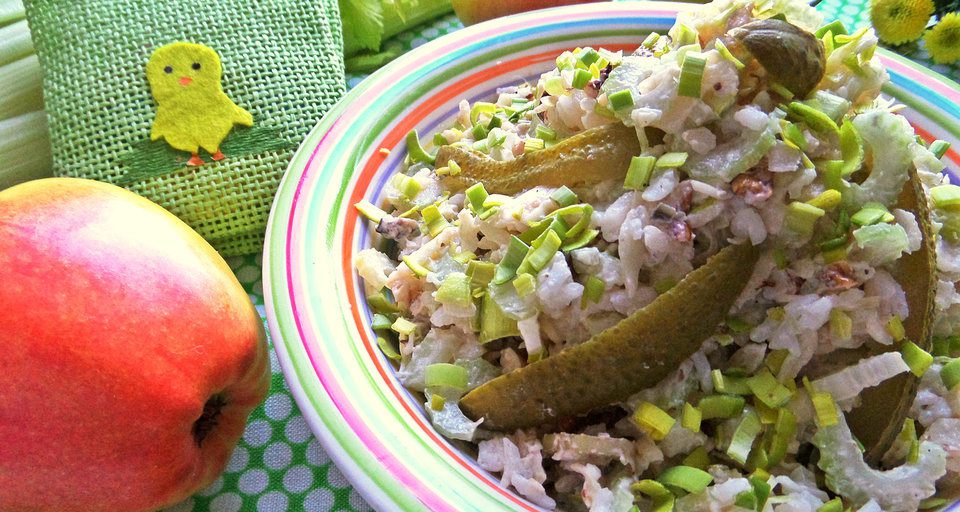 Сырноовощной салат с рисом, пошаговый рецепт на 2181 ккал