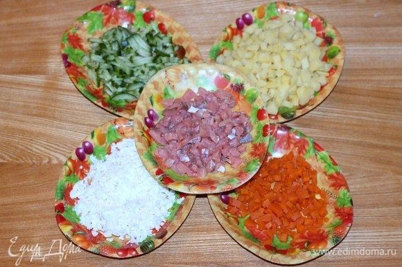 Рецепт салата с соленой горбушей