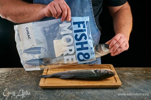 Сибаса Fish&amp;More предварительно разморозьте, как указано на упаковке.