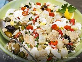 Салат из тунца с оливками