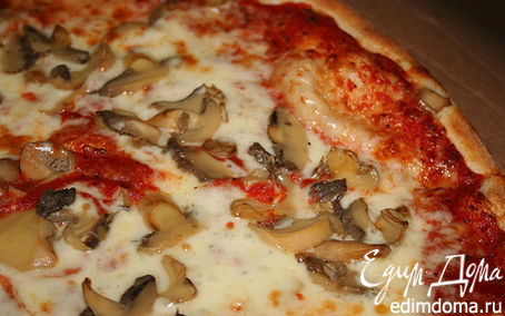 Рецепт Пицца с шампиньонами и сыром