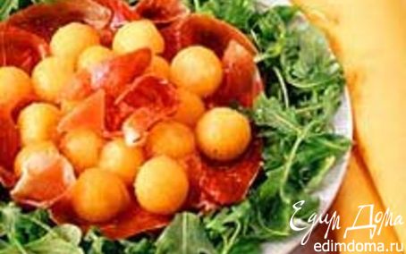 Рецепт Нежный салат с дыней