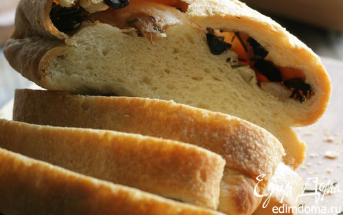 Рецепт Хлеб с оливками и чесноком