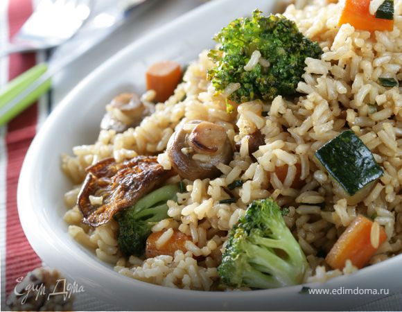Жареный рис с овощами (рецепт с фото)