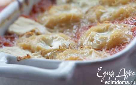 Рецепт Тушеные помидоры с индийской лапшой «пападамы»