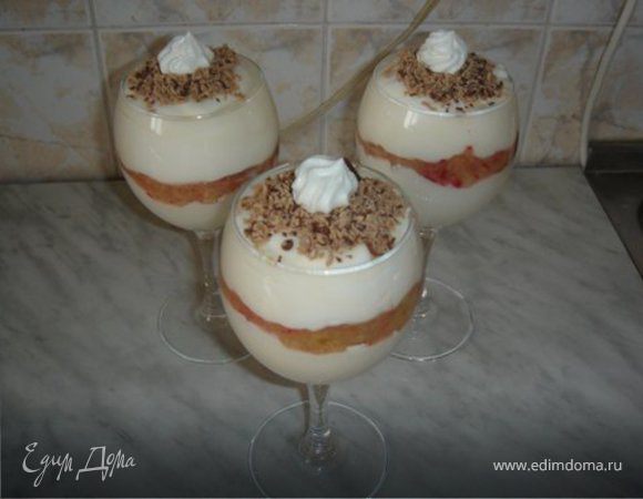 Творожный десерт с абрикосами