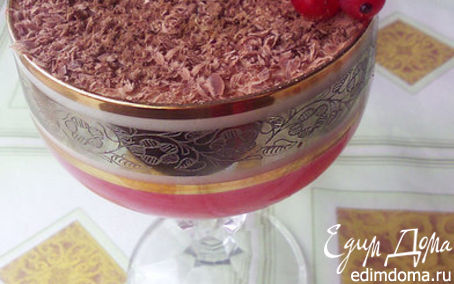 Рецепт Десерт из красной смородины и сливок