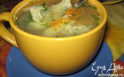 Рецепт Куриный суп с галушками