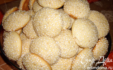 Рецепт Печенье домашнее с кунжутом