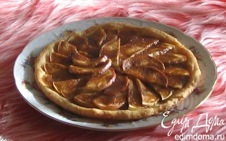 Рецепт Яблочный пирог из творожного теста
