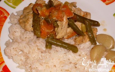 Рецепт Свинина с овощами и рисом по-особому