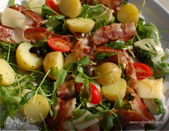 Теплые салаты с картофелем, 43 пошаговых рецепта с фото на сайте «Еда»