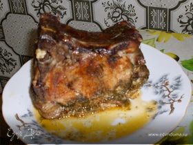 Свинина, запеченная в медово-горчичном соусе