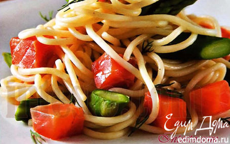 Рецепт Спагетти со стручковой фасолью
