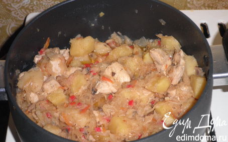 Рецепт Солянка картофельная с квашеной капустой