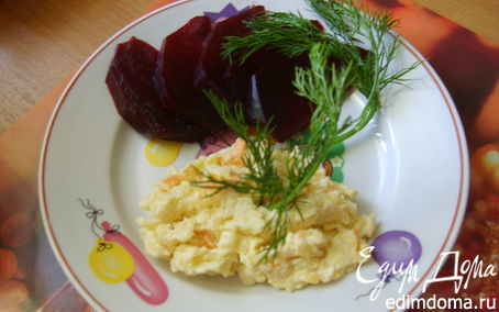 Рецепт Закуска из сыра, чеснока и моркови