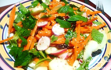 Рецепт Хрустящий салат с тахини