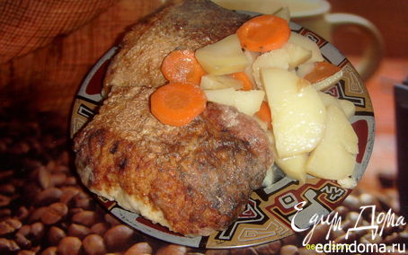 Рецепт Щука фаршированная, рыбные котлеты тушенные с картофелем