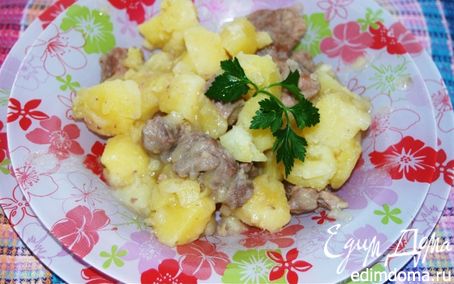 Рецепт Тушеный картофель со свининой