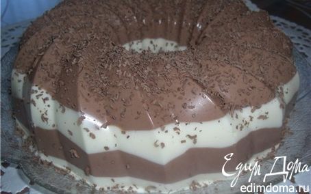 Рецепт Шоколадно-творожное желе