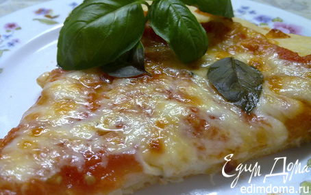 Рецепт Пицца "Маргарита" из дрожжевого теста на кефире