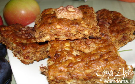 Рецепт Печенье с яблоками, финиками и грецкими орехами