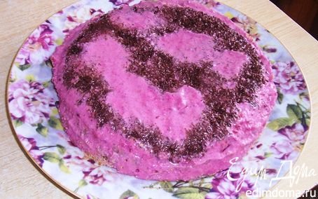 Рецепт Творожный вишневый десерт с шоколадом