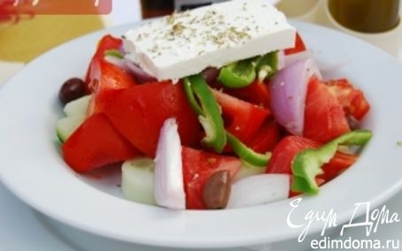 Рецепт Греческий салат с острова Крит