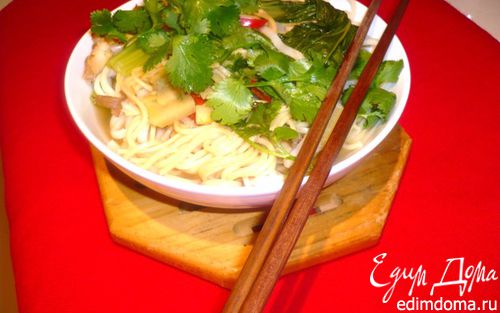 Рецепт Китайский суп с курицей гриль