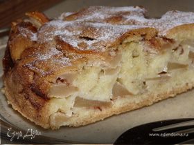 Пудинговый яблочный пирог с ромом