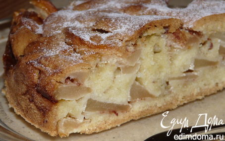 Рецепт Пудинговый яблочный пирог с ромом