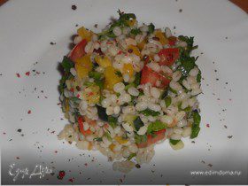 Овощной салат с перловой крупой