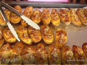 Картофель печеный с грибной начинкой