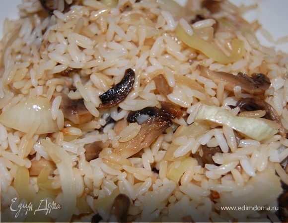 Гарниры из риса на сковороде